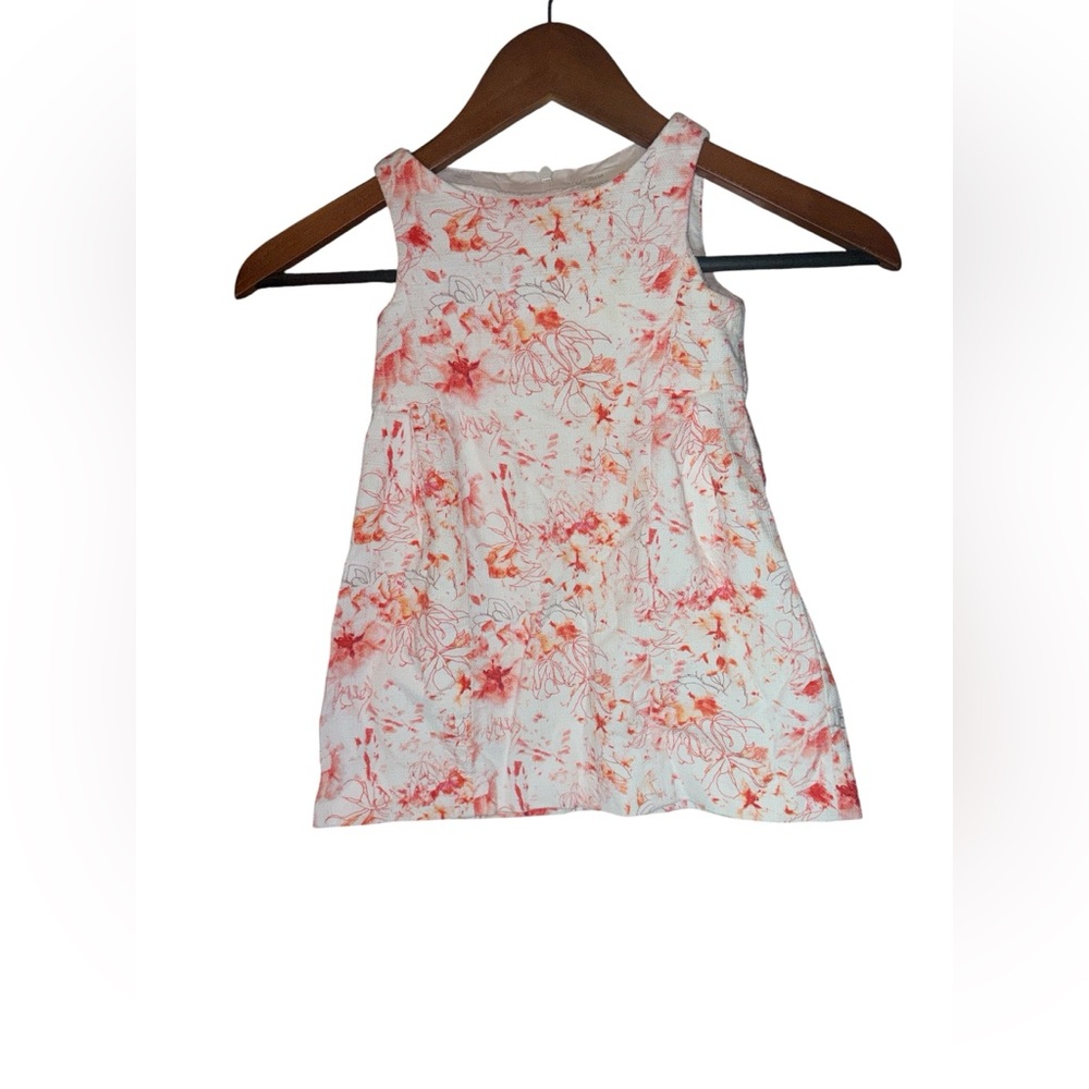 Zara Kids Floral Tank Top - Pink and Orange